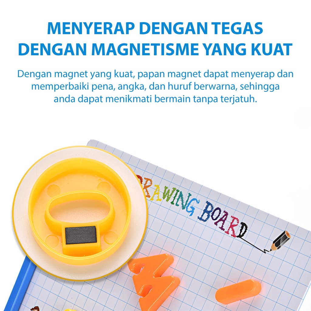 Drawing Board Magnetic Mainan Edukasi Anak | Mainan Menggambar Anak | Hadiah Ulang Tahun Anak Cowok