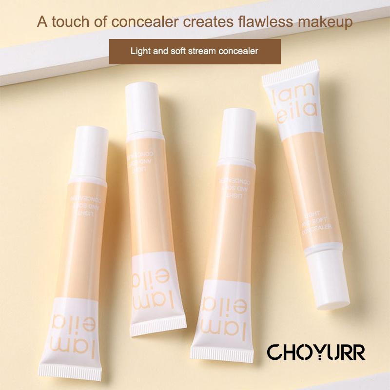 【COD】Concealer Foundation Menyamarkan Pori-Pori Menyamarkan Bekas Jerawat Light Soft Concealer Kontrol Minyak Pelembab Tahan Air Makeup Alami -CH