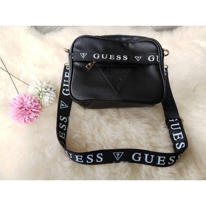 Slingbag Crossbody black logo Guess