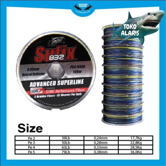 Senar PE Sufix 832 Connecting - Neon Lime, 20Lb