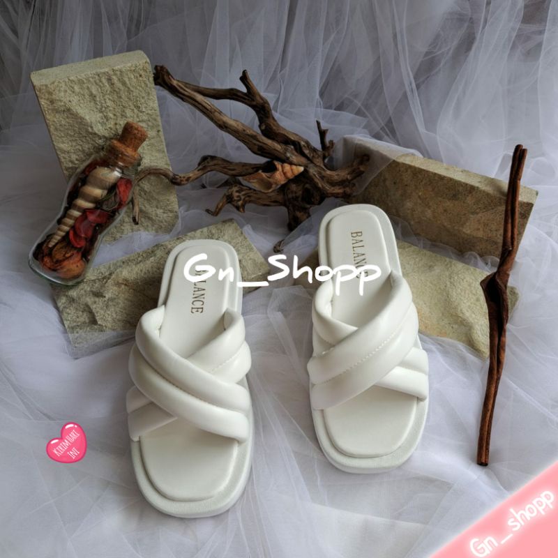 Sandal Selop Modis Terbaru Terlaris PUFFY 998-D1 Silang