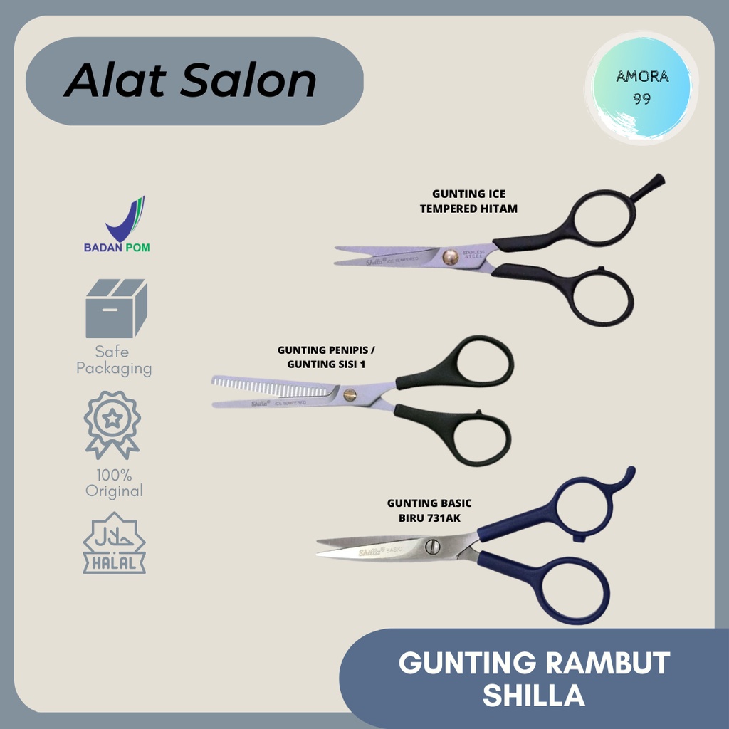GUNTING RAMBUT SHILLA / GUNTING POTONG RAMBUT / GUNTING BASIC / GUNTING PENIPIS