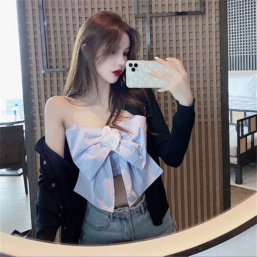 Korean Women Crop Top 1615 (S-XL)