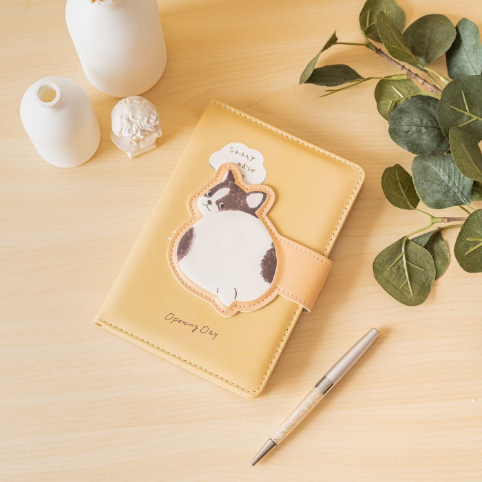 

Terlaris ✨ -ARAMI YEOUN Kids Journal Book Diary Hard Cover Note Buku Tulis Catatan - Yellow Cat- 2.1.23