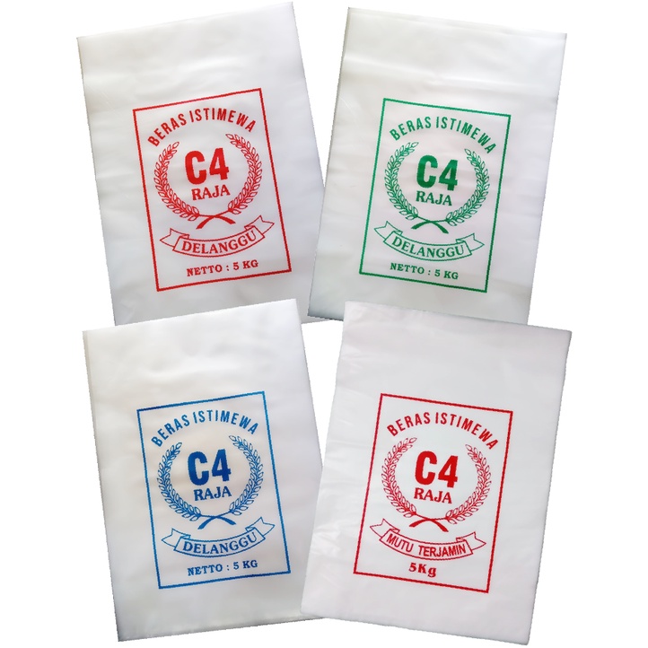 

Plastik Beras C4 Kemasan 5kg (1 Bandel Isi 50 Pcs)