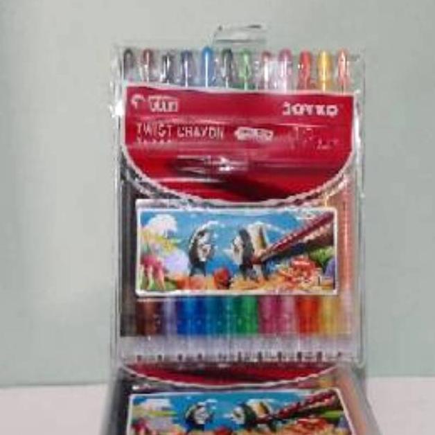 

New! Twist Crayon / Krayon Putar Titi TI-CP-12T / 12 Warna / Colors .,