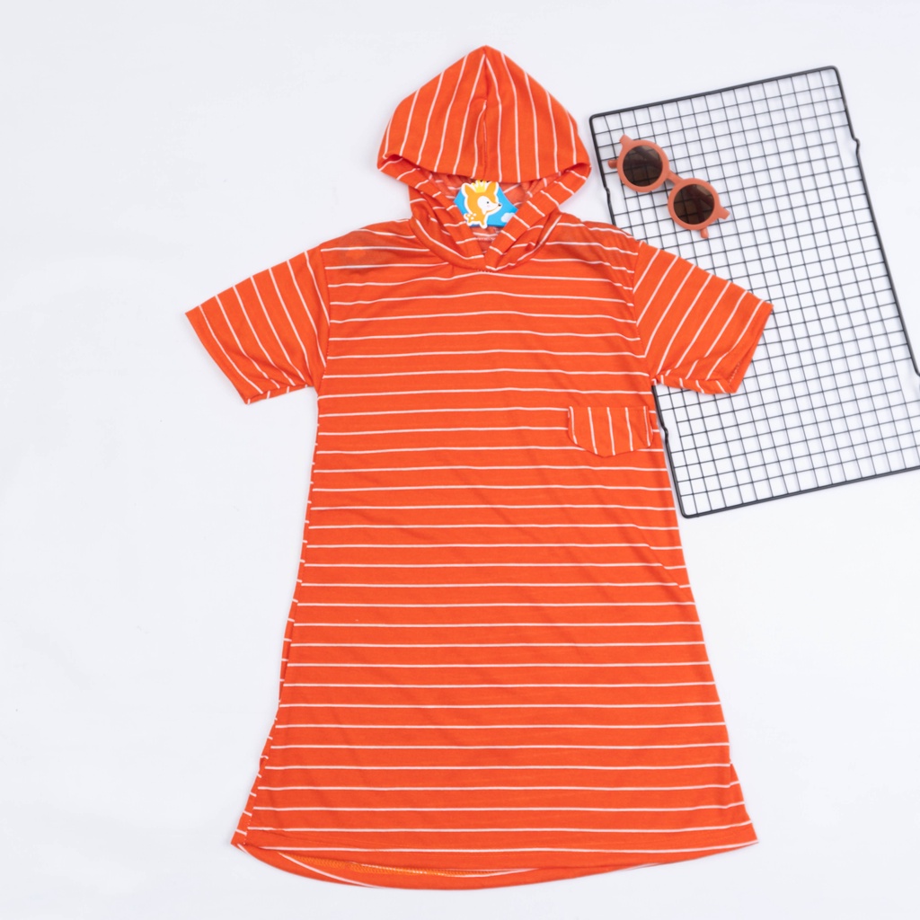 IL - DRESS ANAK PEREMPUAN MOTIF SALUR / DASTER ANAK CEWEK GARIS-GARIS