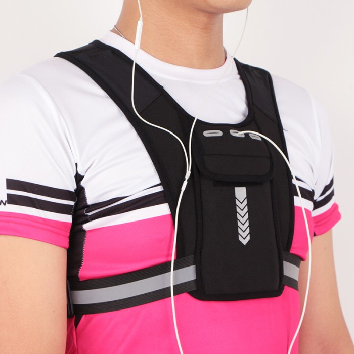 Ransel Outdoor Vest Bag Reflektif untuk Olahraga Outdoor