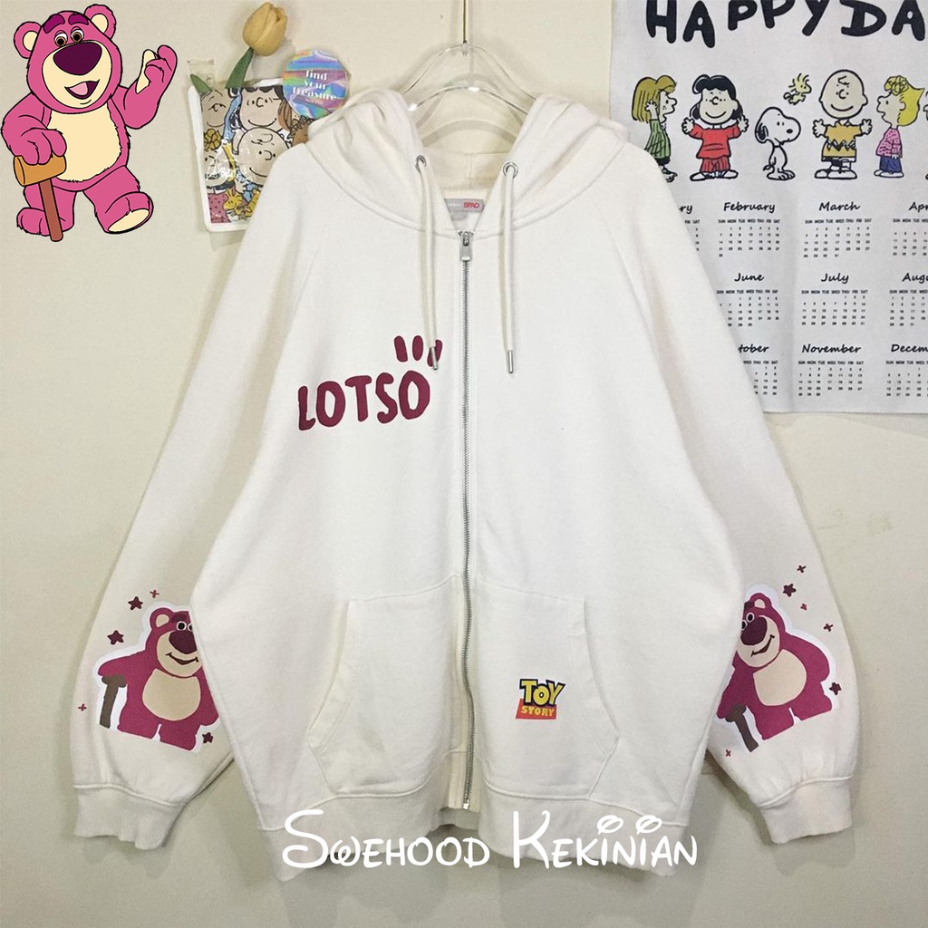 LOTSO ZIPPER Hoodie Sweater Crewneck Sweatshirt Hudie Kpop Wanita Kekinian Oversize Fashion Outfit Ootd Korean Style Sweter Hody Crewnek Switter Cewe Krunek Perempuan Sweeter Viral Remaja Korea Baju Atasan Cewek Bahan Fleece Premium LD 110 PB 65