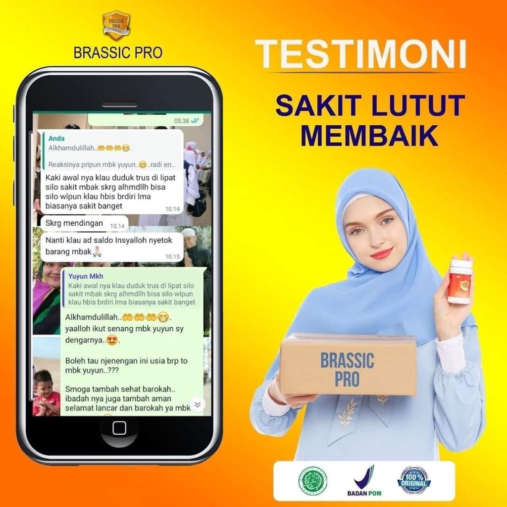 PAKET 5 BOTOL BRASSIC PRO ORIGINAL AMPUH MENGATASI NYERI SENDI PAKET 5 BOTOL