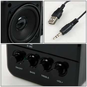 KR Taffware Speaker Stereo 2.1 with Subwoofer &amp; USB Power