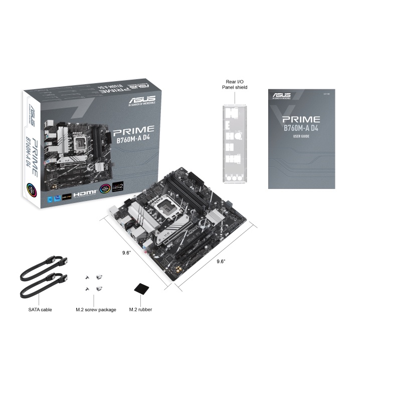 Motherboard ASUS PRIME B760M-A D4 m-ATX LGA1700 HDMI DP - ASUS B760M A