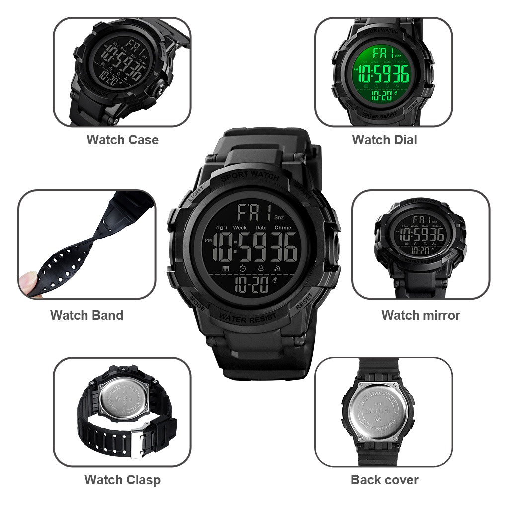 SKMEI Jam Tangan Digital Anti Air 50M Pria - 1568