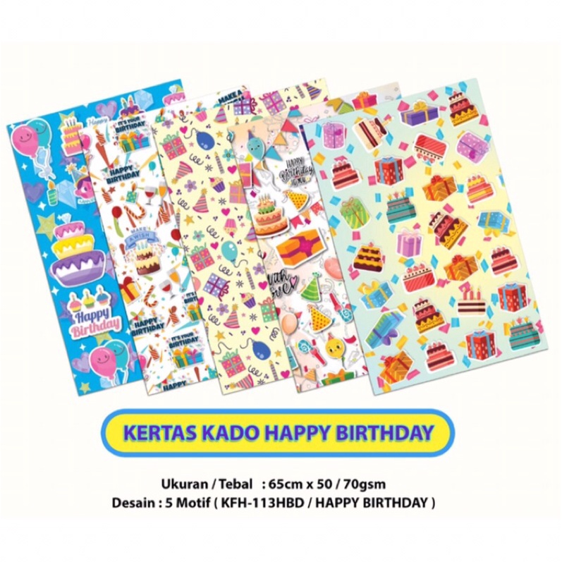 

Kertas Kado Ulang Tahun, Mobil, Pesawat & Stickers, Balloon( min 5 lbr )