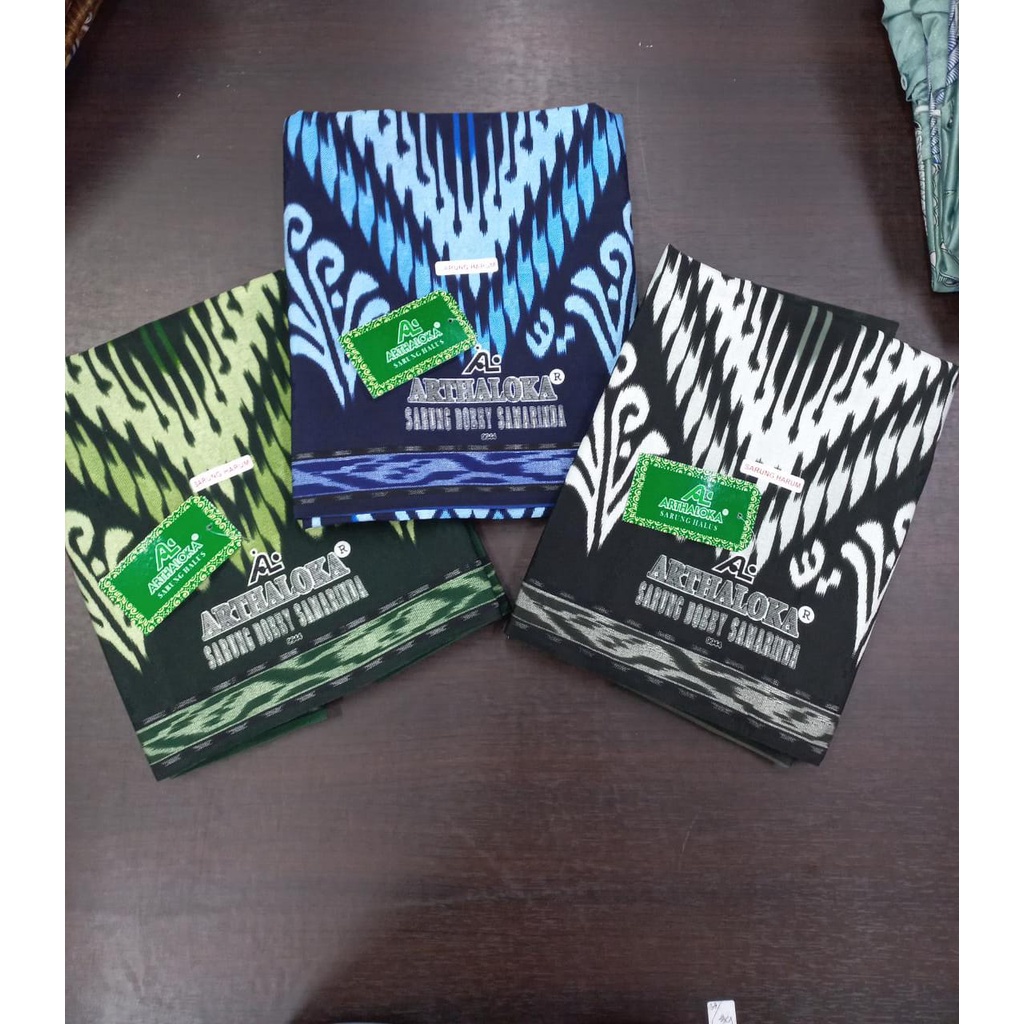 ARTHALOKA | SARUNG HARUM SAMARINDA | art : C423SD06, hitam, biru, hijau