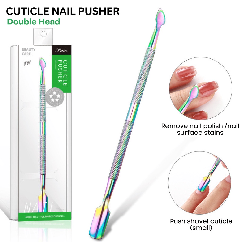 Nail Art Remover Tools Alat Penghapus Cat Kuku Cuticle Pusher Pendorong Kutikula