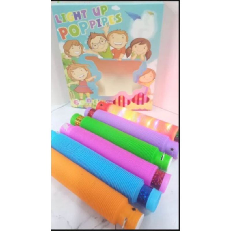 Mainan viral Pop Light Pop Tube LED