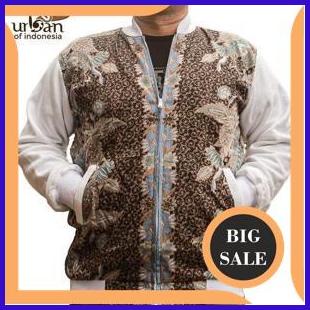 limited stock Jaket Batik Urban of Indonesia Brown Pekalongan 2ZJN23