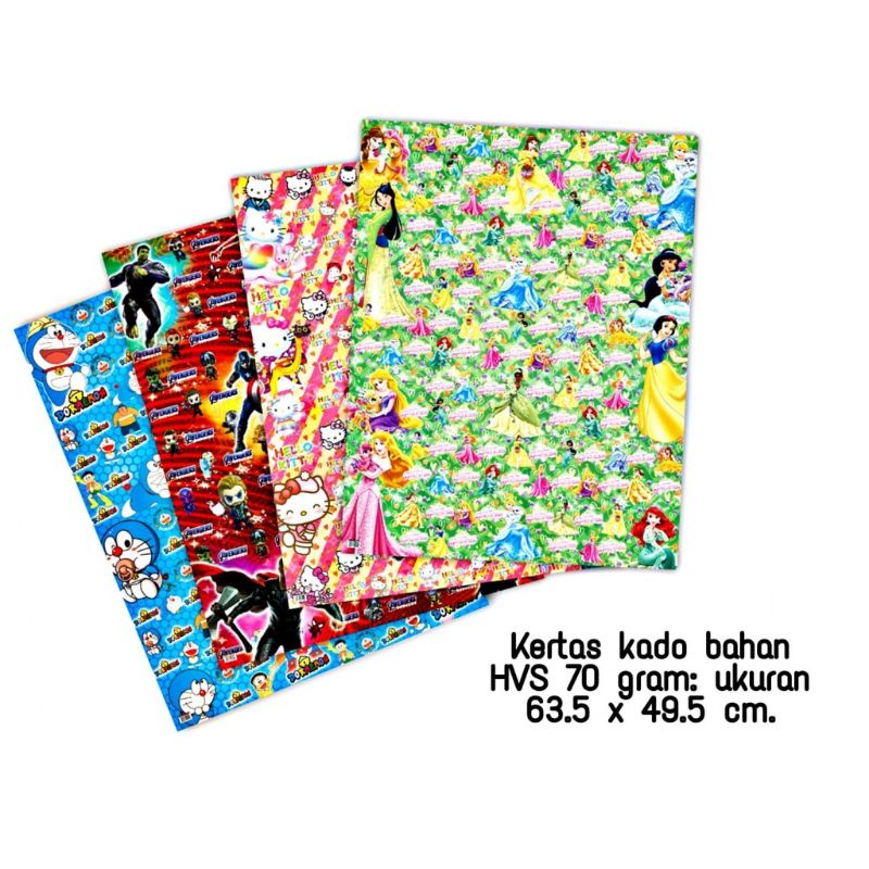 

kertas kado karakter
