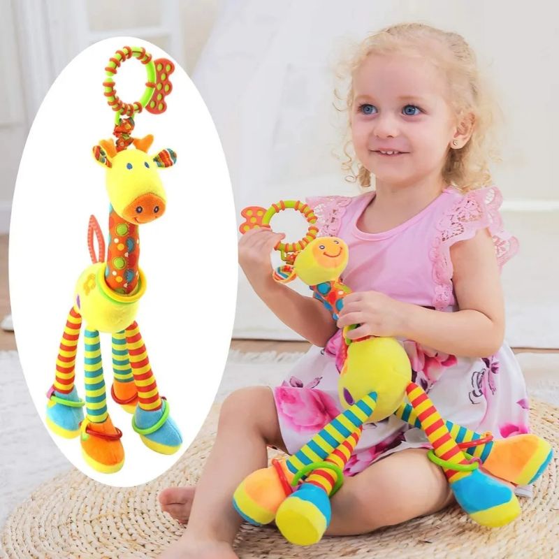 Boneka Gantung Bayi Rattle Teether Jerapah Hanging JUMBO