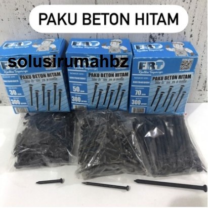 Paku Beton Hitam 300g per kotak pack pak 300 g 300 gram pilih ukuran