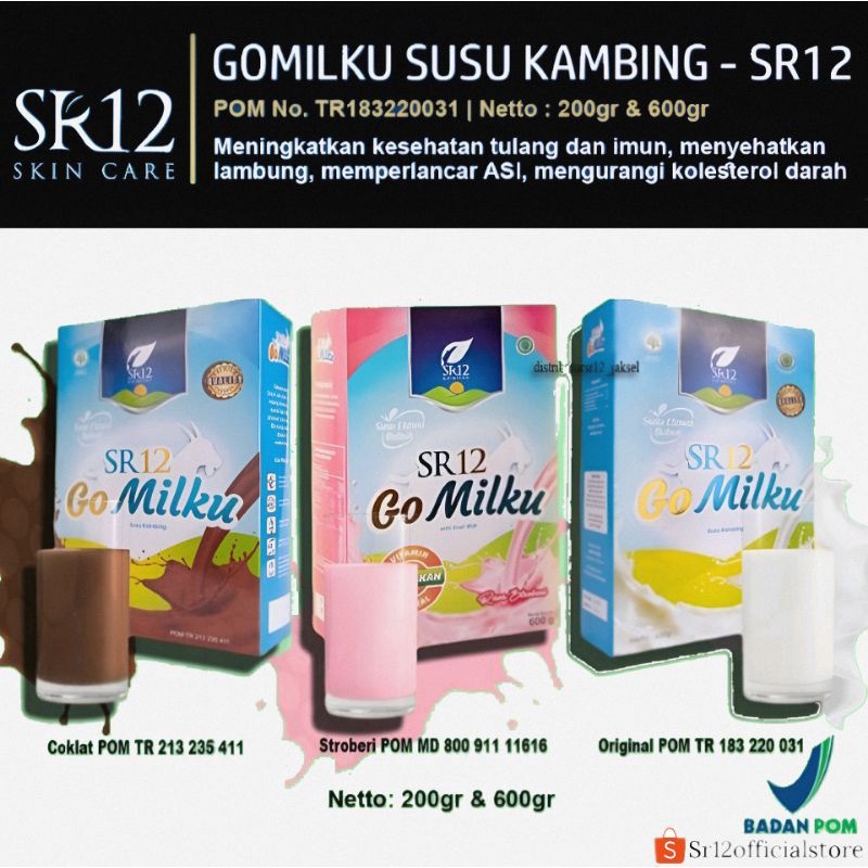 

GOMILKU SR12 Susu Kambing Etawaku Bubuk Murni Platinum 200gr