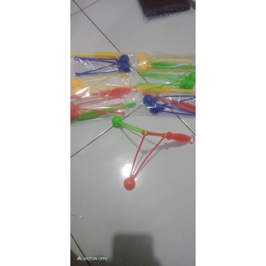 lato lato gagang panjang besar diameter 20cm mainan Tek Tek virall