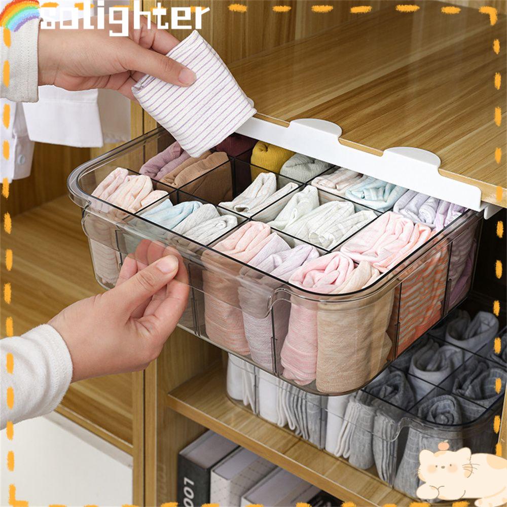 Solighter Storage Organizing Box Kaos Kaki Bra Celana Dalam Tipe Laci