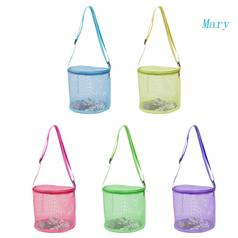 Mary Net Bag Tas Tangan Anak-Anak Musim Panas Dengan Tali Adjustable Tas Packing Mainan Kastil Air