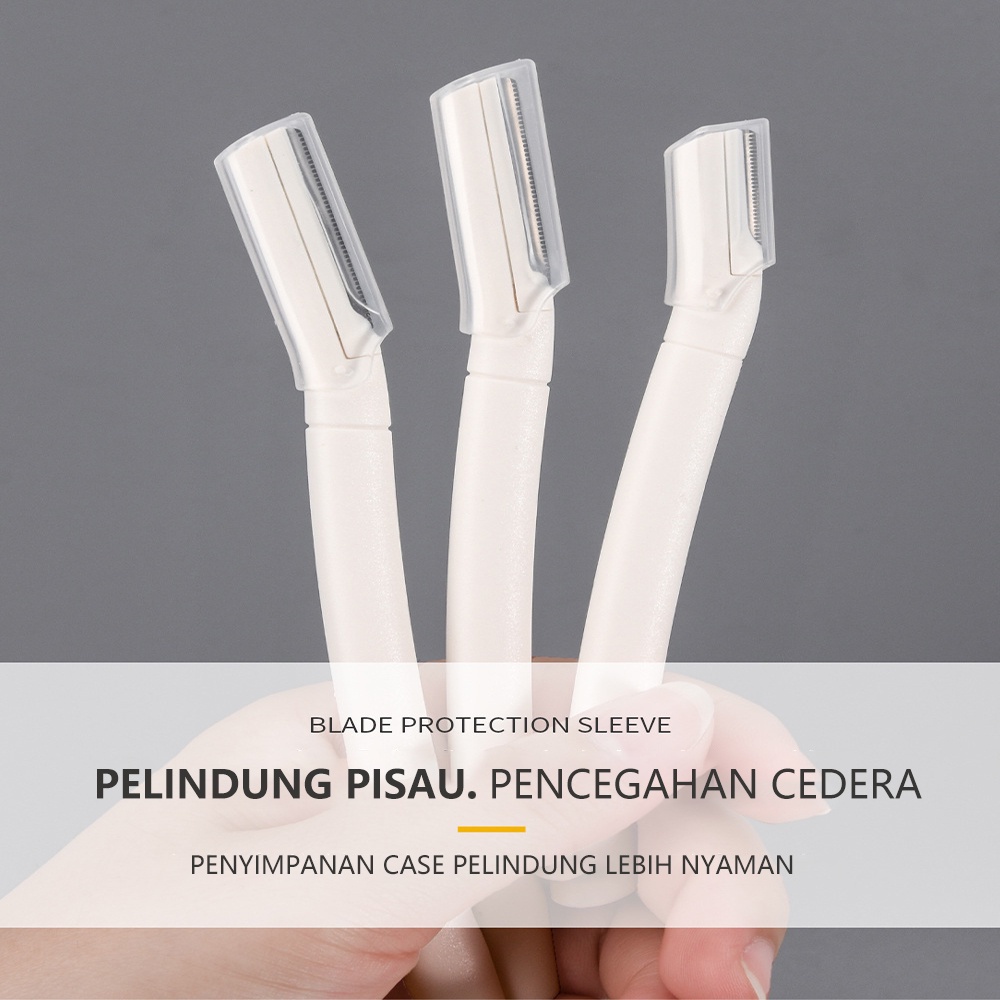 MAANGE Eyebrow Trimmer / Alat Pencukur Alis Isi 3pcs Pisau Alis / Alat Pencukur Alis 1253