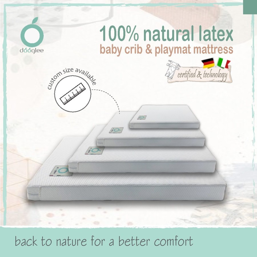 Dooglee - Mattress Pad Latex 87 x 52 x 5cm