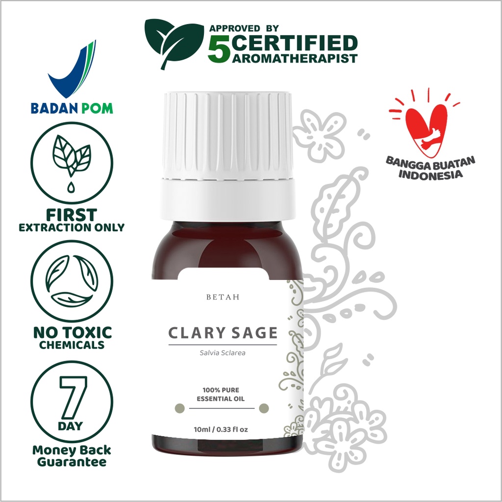 Betah Clary Sage Essential Oil Diffuser Humidifier Essentials Oil Diffuser Aromatherapy Candle