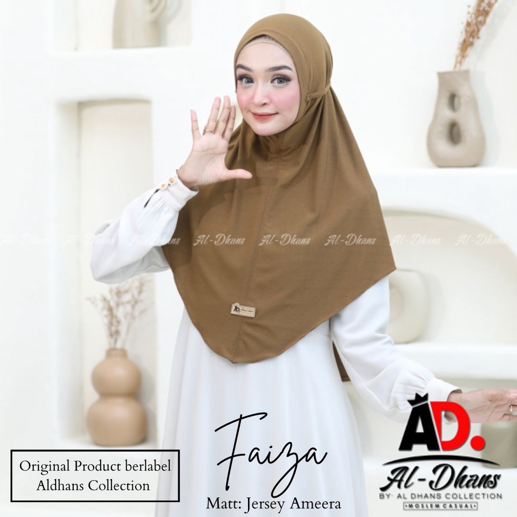 Jilbab Instan Mini Pad Faiza Bahan Jersey Ameera By Al-Dhans