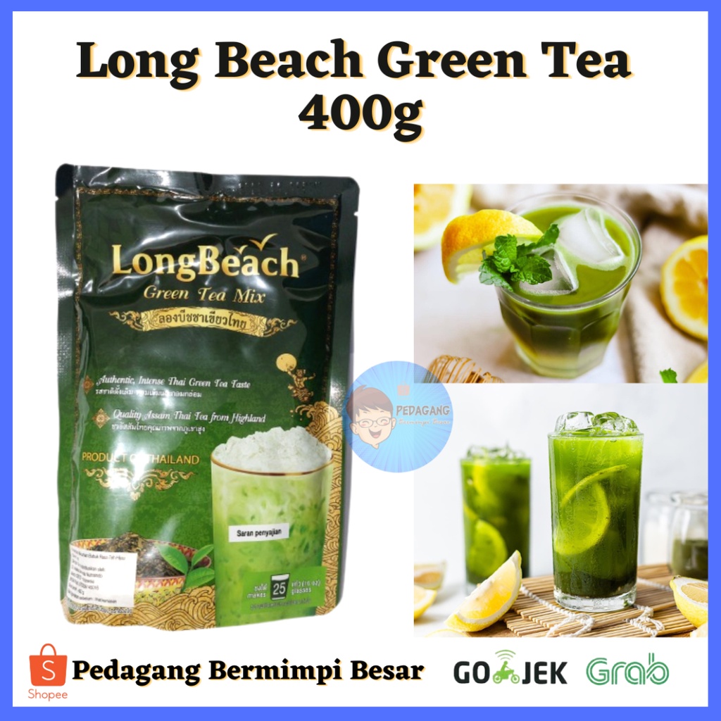 LongBeach Green Tea 400gr / Teh Hijau / Greentea