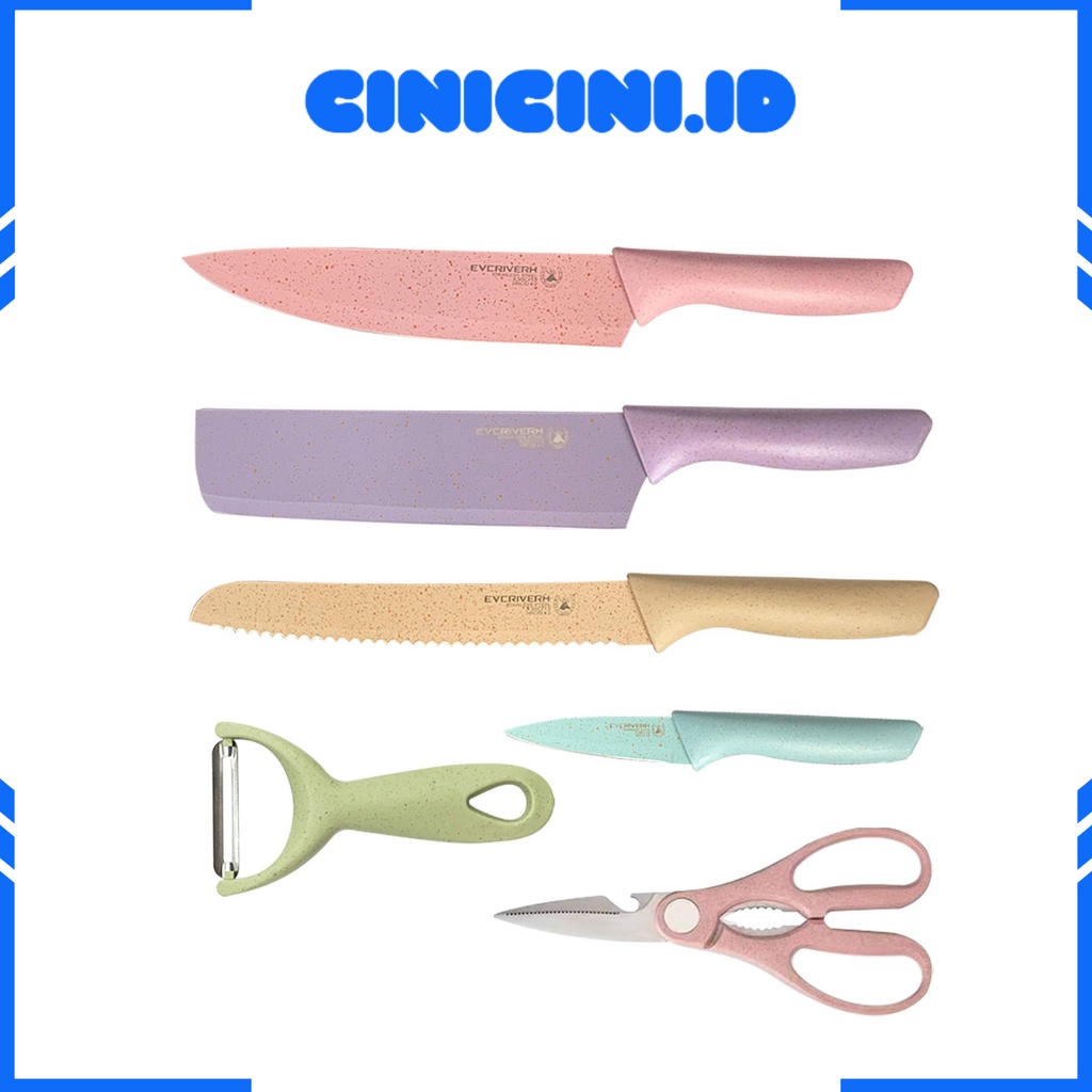 [ Cinicini ] Pisau Jerami 6in1 Pisau Dapur ||