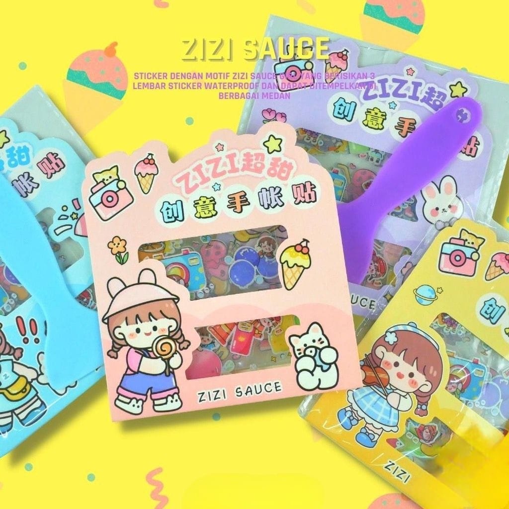 

Sticker MOMO korea sticker DIY sticker tumblr stiker momo viral SET + Spatula