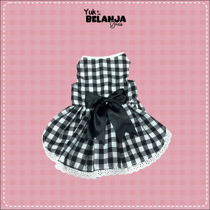 Baju Kucing Bahan Katun Dress Bourges Series / Baju Kucing anjing kelinci / Size XS-XXL / Yuk Belanja Gaes!
