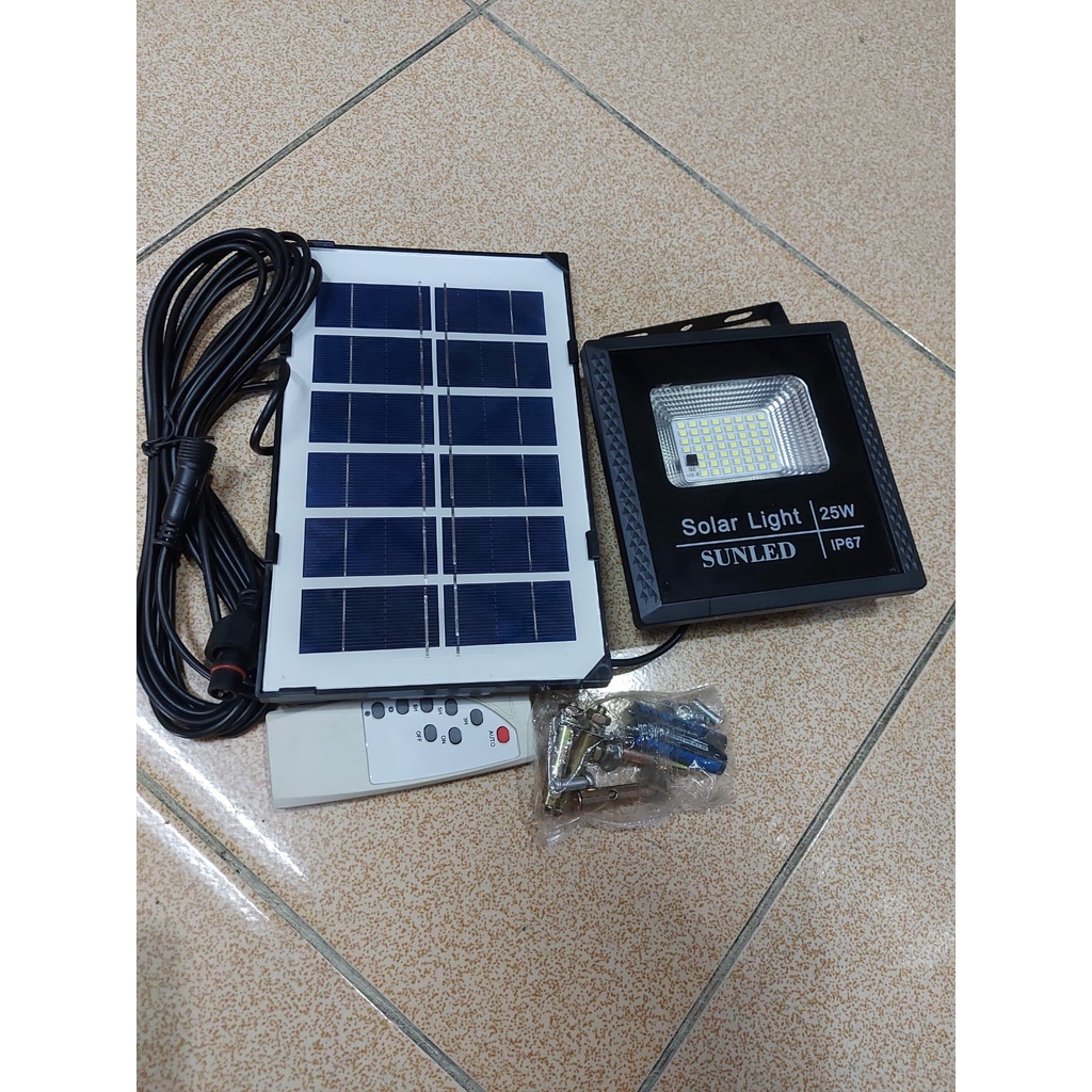 Lampu Sorot Tenaga Surya 25w Lampu Taman Solar Cell 25 watt