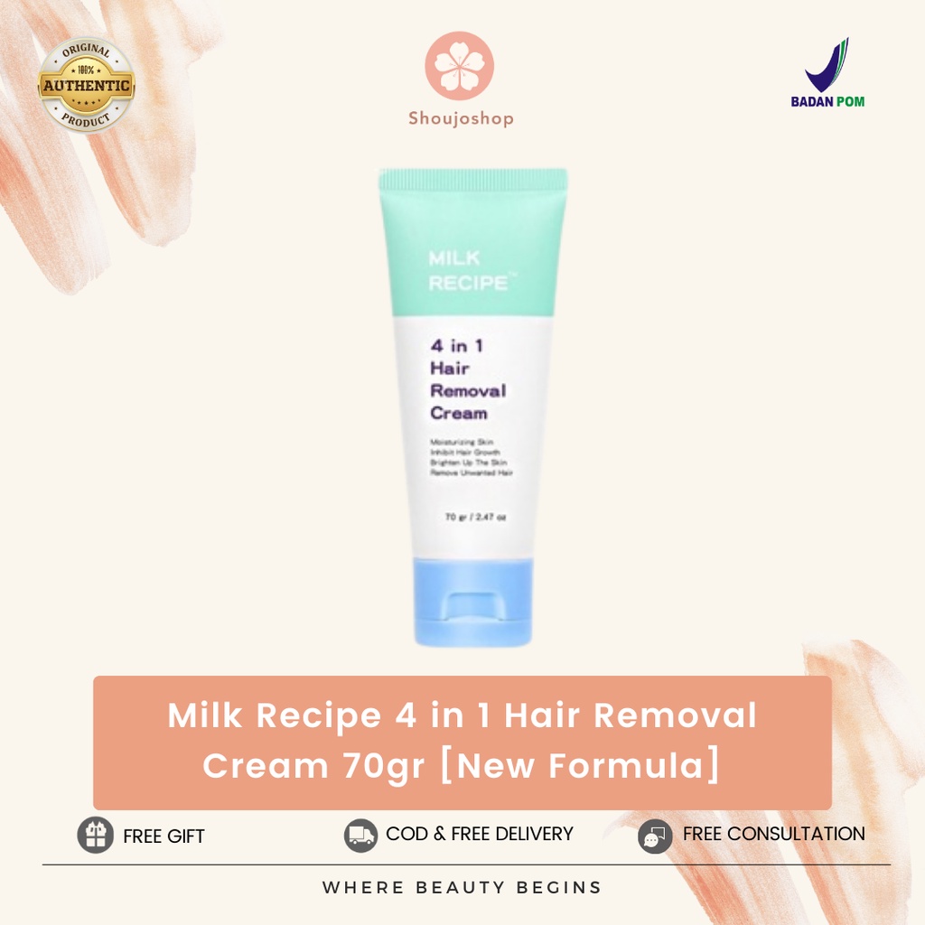 Jual Milk Recipe 4 In 1 Hair Removal Cream 70gr [New Formula] | Shopee ...