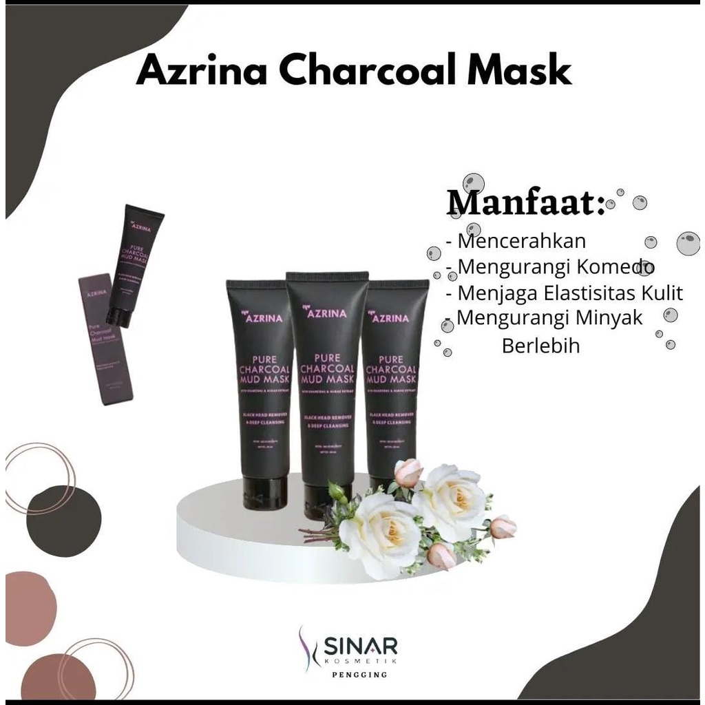 Azrina Pure Charcoal Mud Mask