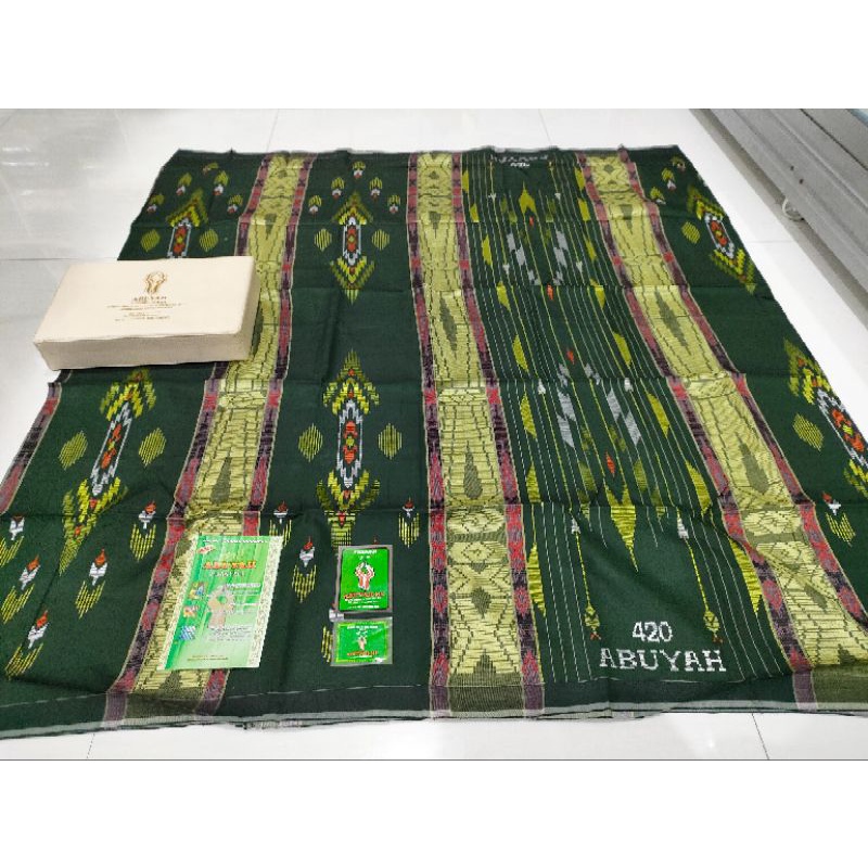 SARUNG MODEL BHS SARUNG MERK ABUYAH ISTIMEWA MOTIF SGL SGE SIF  FULL SUTRA 100% ORIGINAL BENANG 420 