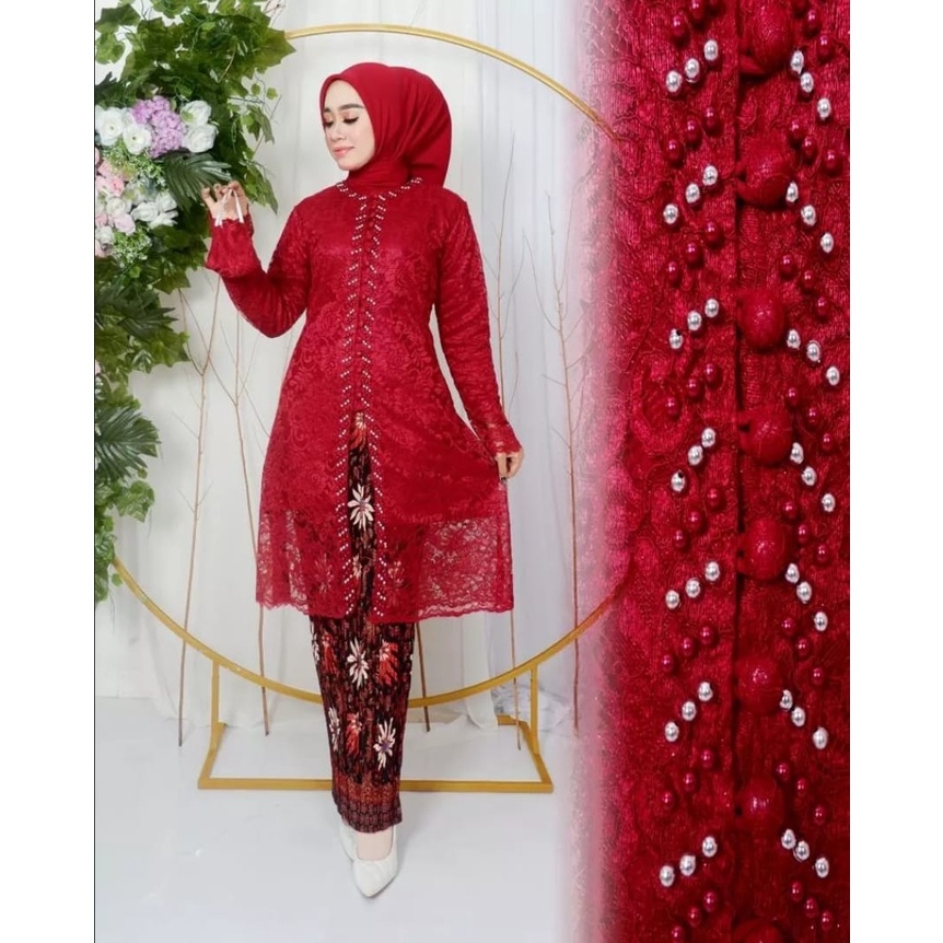 Setelan Kebaya Kancing depan Model Payet kebaya modren kebaya wisuda kebaya payet