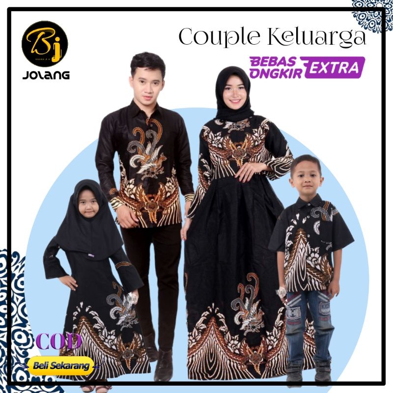 Baju Couple Ibu Dan Anak Perempuan Muslim Family 2022 Kapelan Pasangan Suami Istri Modern Batik Set Sarimbit Eksis Terbaru