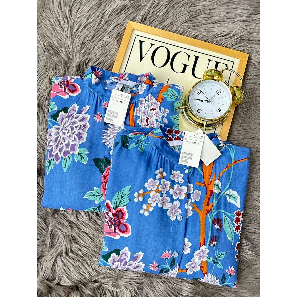 printed longsleeeved blouse IMPT