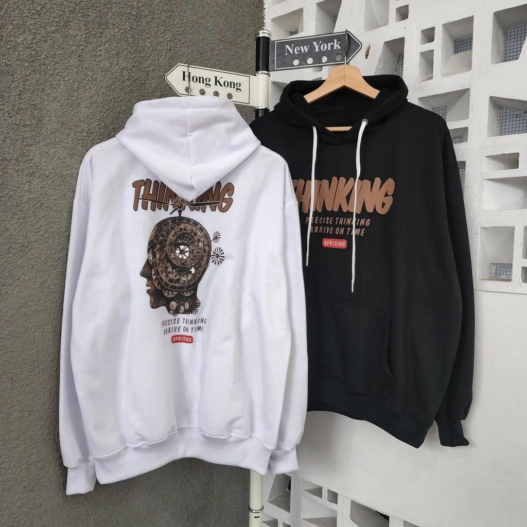 Hoodie Sweater THINKING bisa untuk jaket pria/wanita/couple