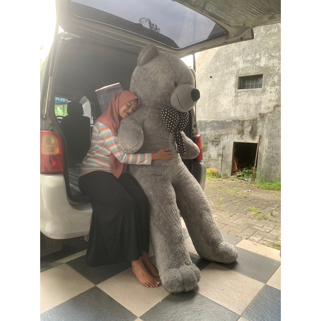 SNI ! Boneka Jumbo Teddy Bear beruang Jojon 2 5 1,5 1 meter 1m 90 cm 1 m 90cm  Gandut Besar Big Tedy Bear topi untuk kado ulang tahun anak pacar teman laki perempuan pria wanita cowok cewek gemes import original MINI KECIL everly.id everlyid gemoy lucu