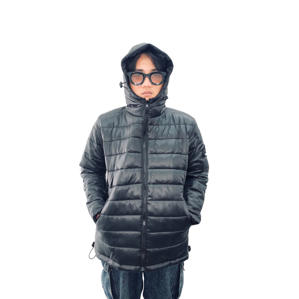 Bitsnbobs76 Puffer Jacket Void Black