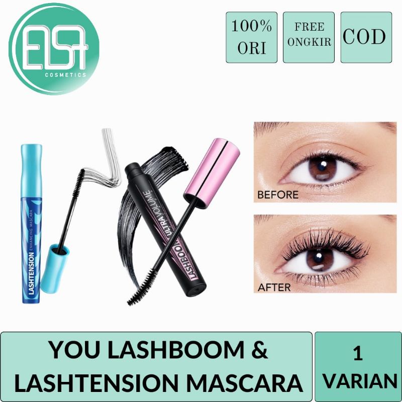 You Mascara lashboom / Ultra volume /lasthension maskara / waterproof