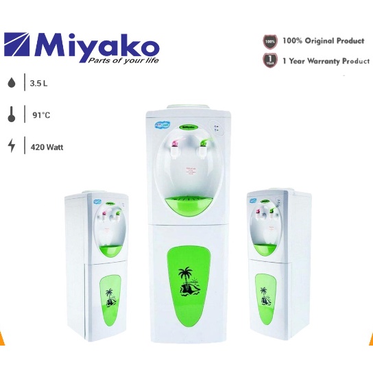 MIYAKO DISPENSER WD 389 HC / WD-389 HC (COOL AND HOT) GARANSI RESMI