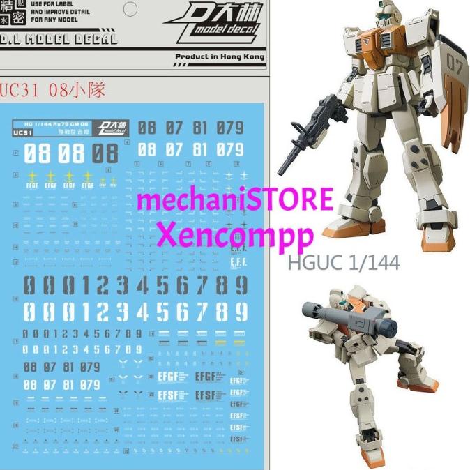 Water Decal Hg Gm Ground Type Dl Model